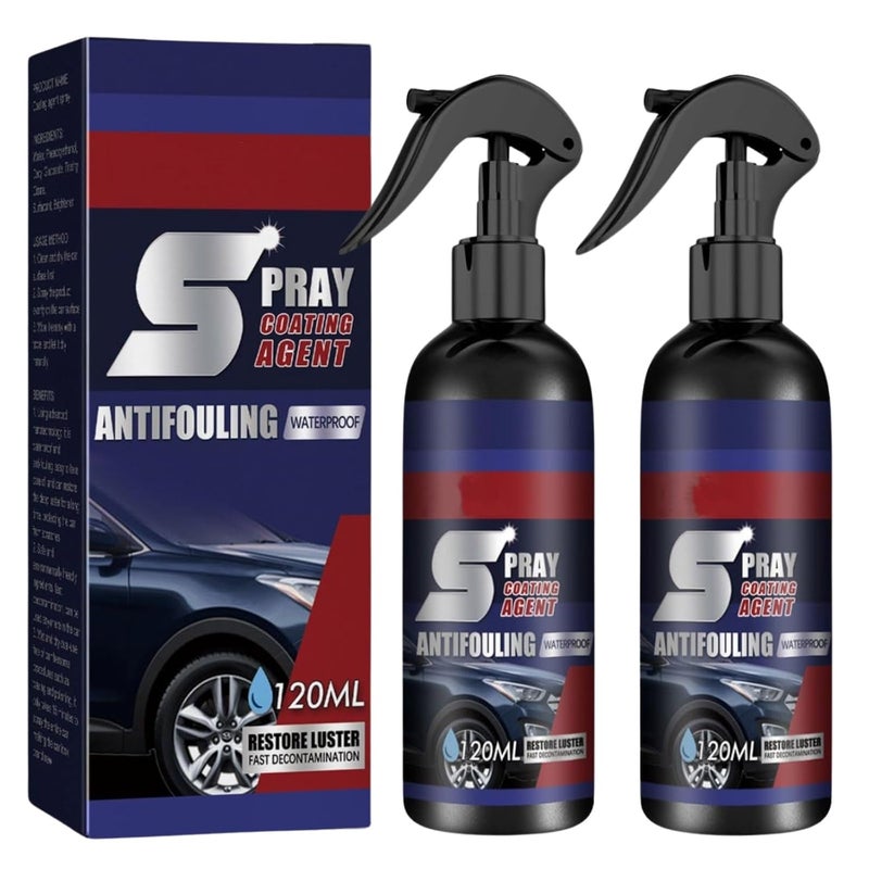 CROOT Spray Coating Agent, Ceramic Coating for Cars, High Protection 3 in 1 Spray, 3 in 1 High Protection Quick Car Coating Spray, Fast-Fine Coating Spray,Waterless Car Wash, Pack of 2 - Image 1